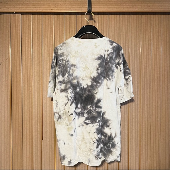 Express Tie Dye Men’s T Shirt in 100% Cotton Size L Blue/Green/White Cloud Dip - Picture 2 of 4